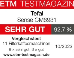 Sense Filterkaffeemaschine CM6931|Tefal Outlet