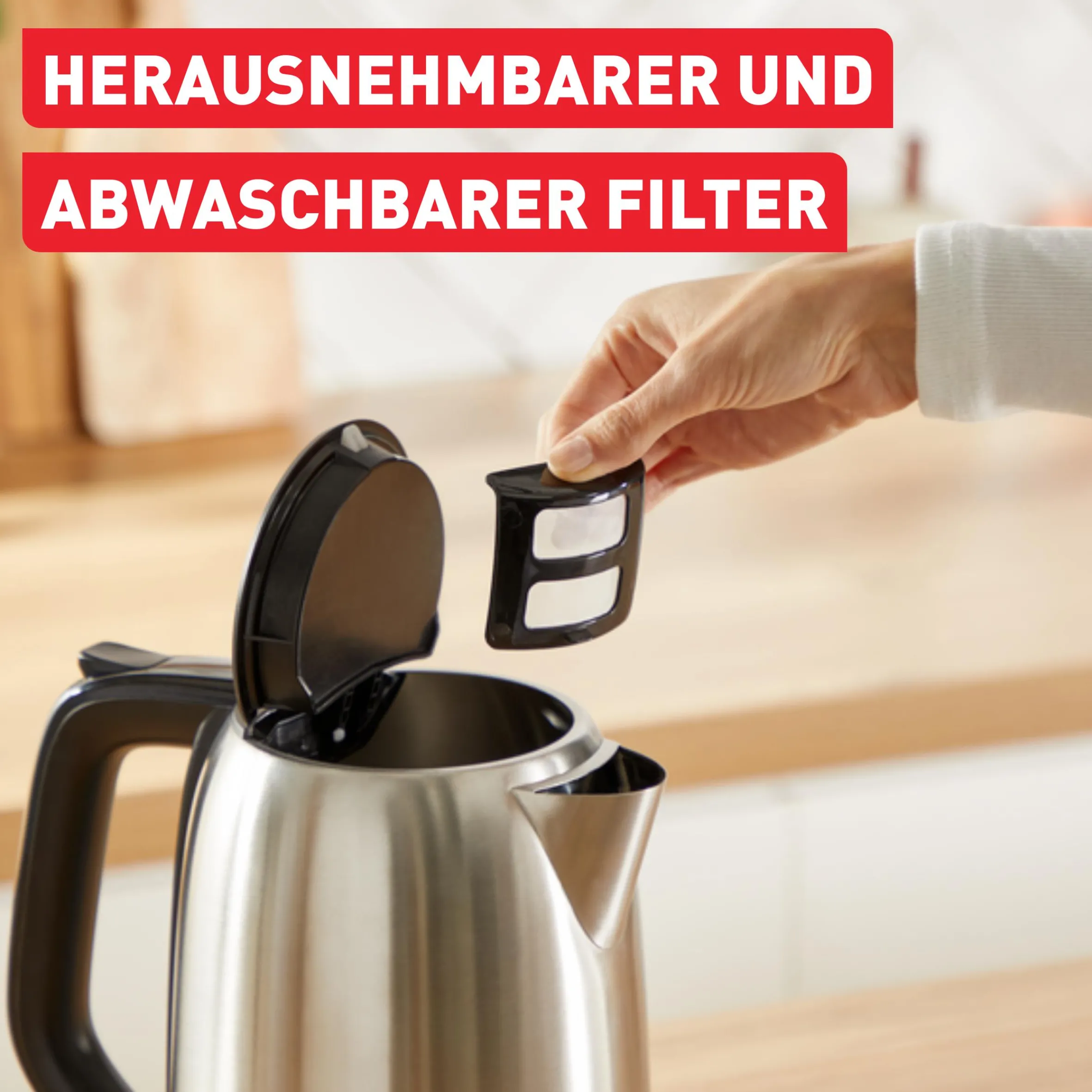 Subito, Elektrischer Wasserkocher, Ein-Tassen-Indikator, Einhändiges Öffnen|Tefal New