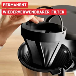 Subito, Filterkaffeemaschine, Optionale Warmhaltefunktion, Permanenter Filter, Schwarz und Edelstahl|Tefal Clearance