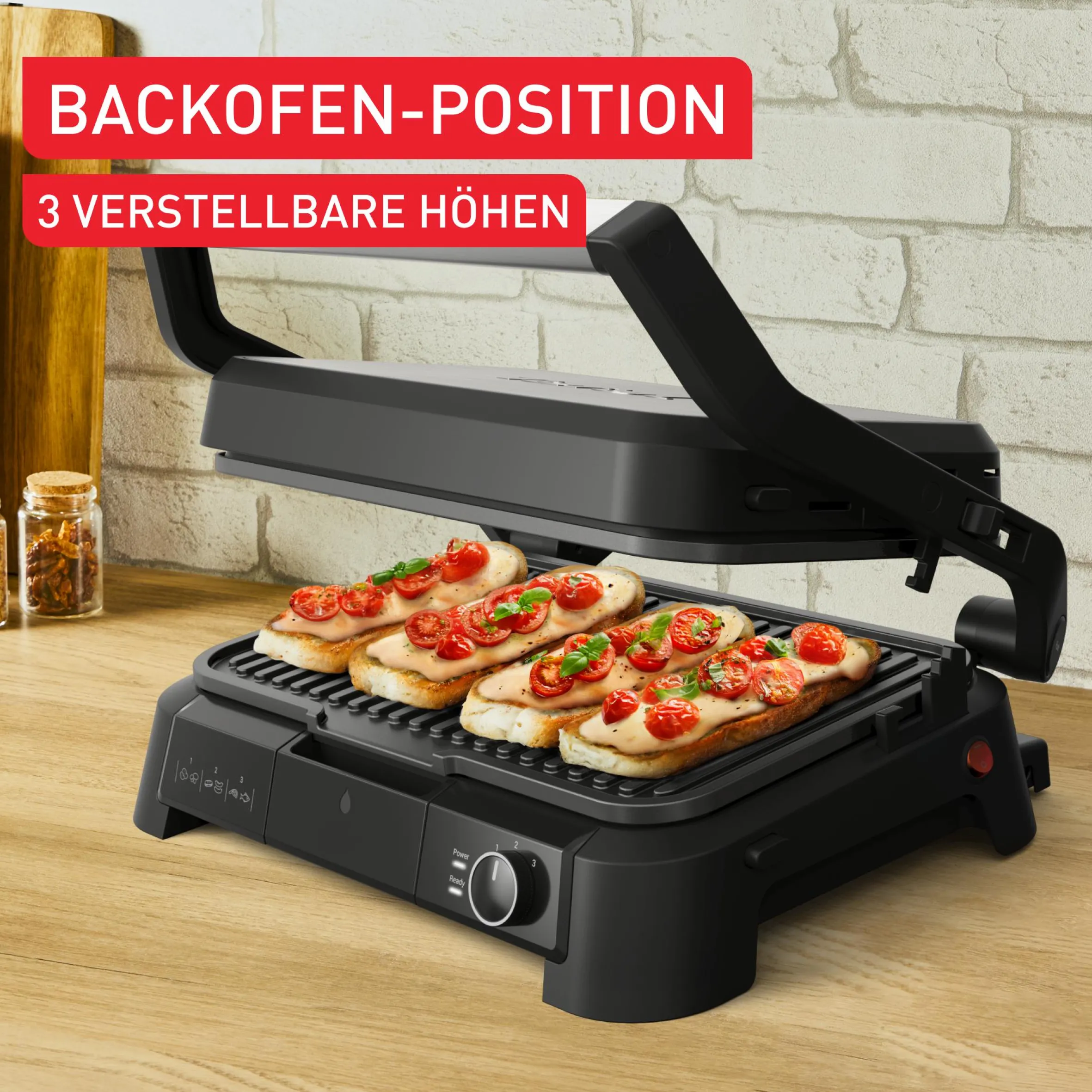 SuperGrill 3in1 XL, Kontaktgrill, Barbecue- & Ofenposition|Tefal Online