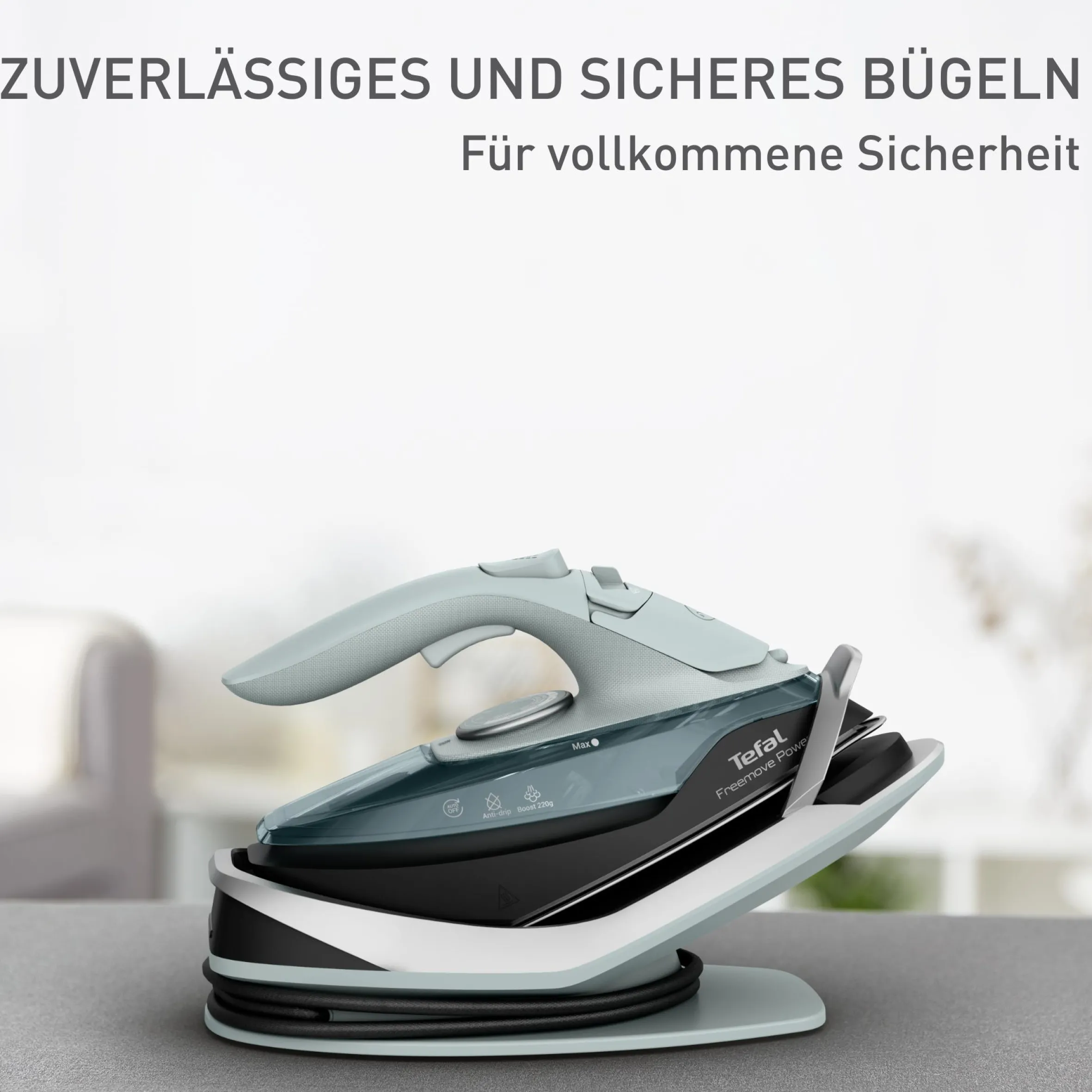 Freemove Power, Kabelloses Dampfbügeleisen, Schnelles Aufheizen, Leicht|Tefal Outlet