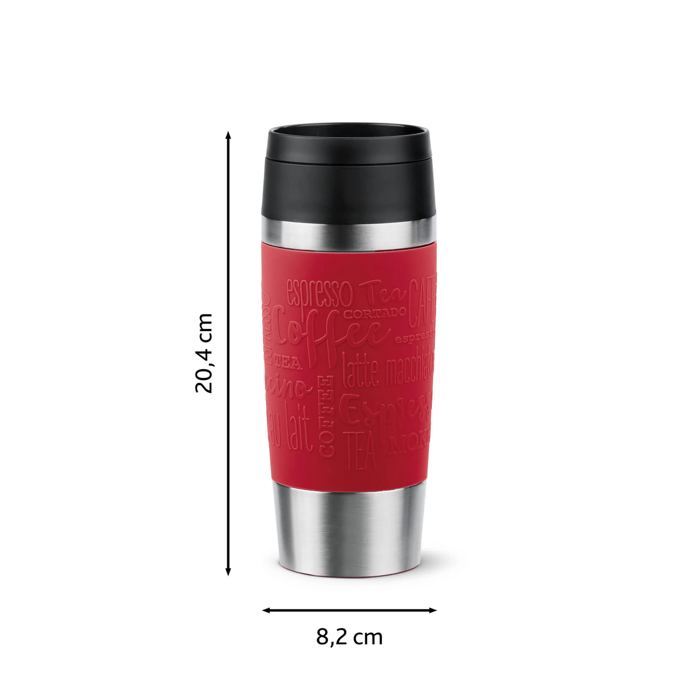 TRAVEL MUG CLASSIC ISOLIERBECHER 0,36L DUNKELROT N20204|Tefal Discount