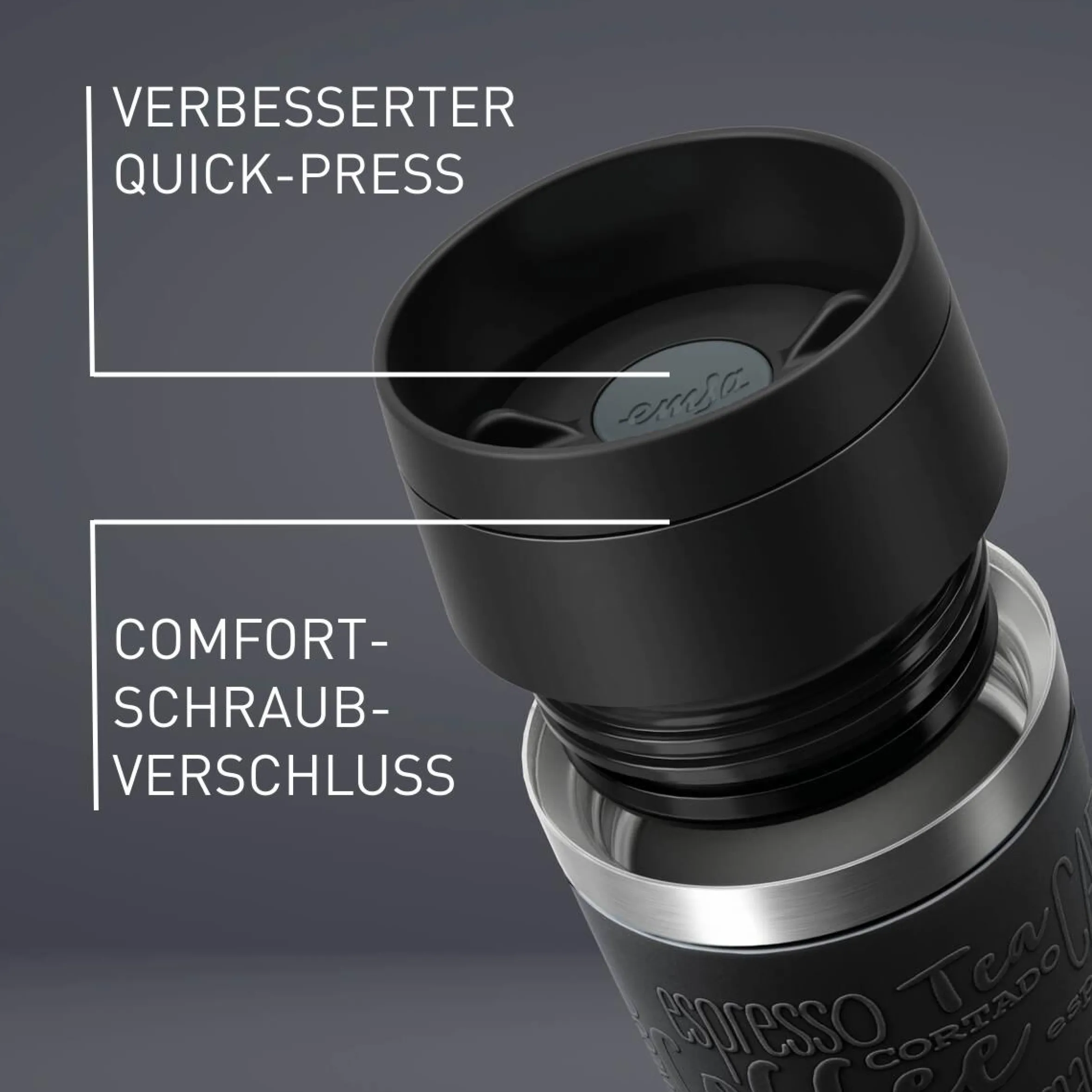 TRAVEL MUG CLASSIC ISOLIERBECHER 0,36L SCHWARZ N20202|Tefal