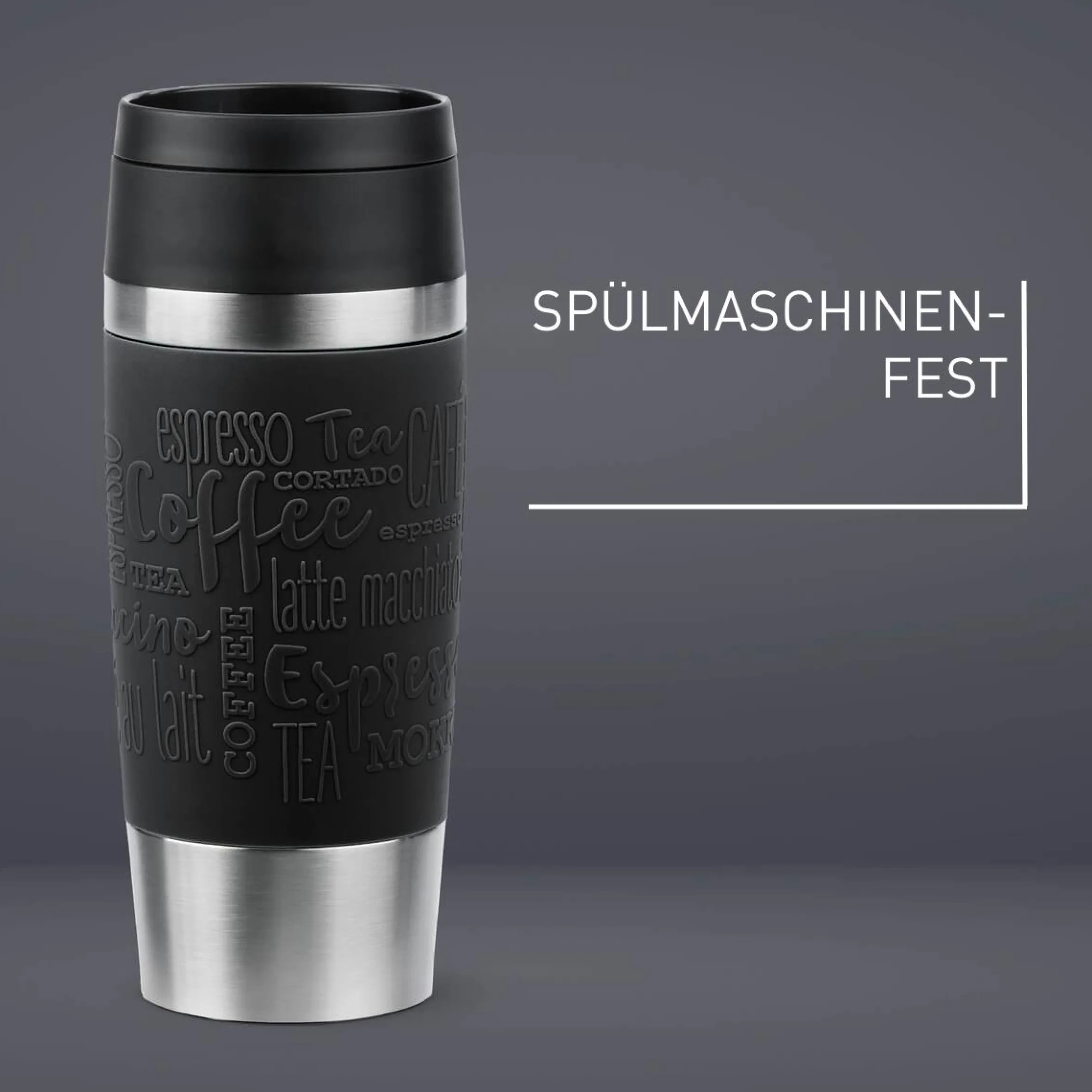 TRAVEL MUG CLASSIC ISOLIERBECHER 0,36L SCHWARZ N20202|Tefal