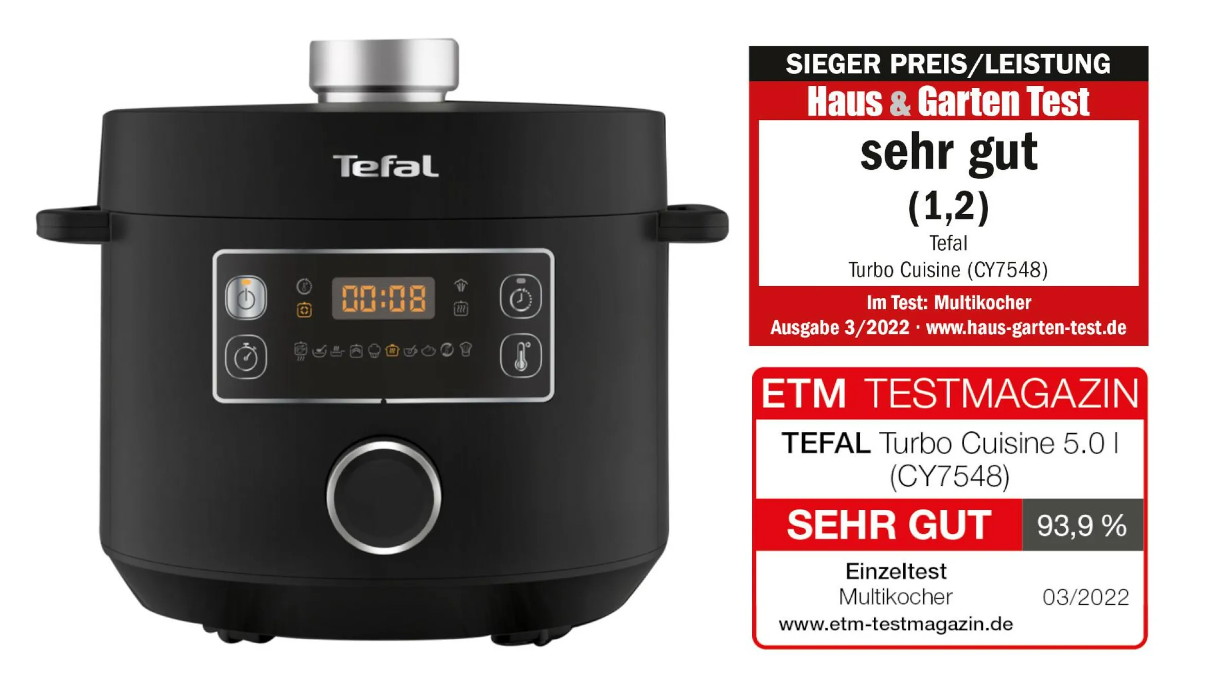 Turbo Cuisine 5.0 L Multikocher CY7548|Tefal Outlet