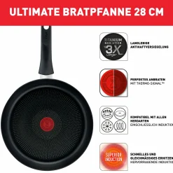 Ultimate On 2-teiliges Bratpfannenset 20/26 cm G26090|Tefal Hot