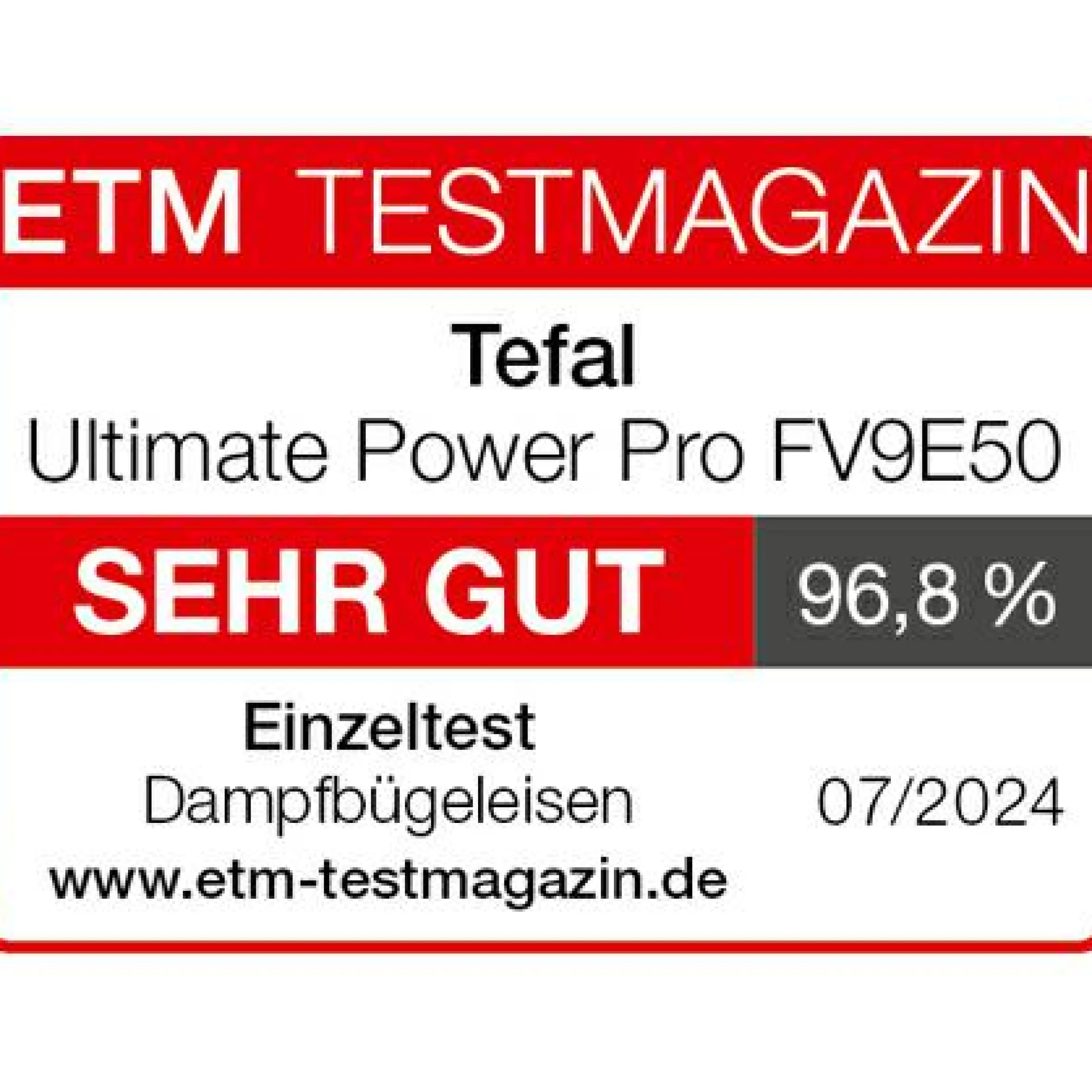 Ultimate Power Pro Dampfbügeleisen FV9E50|Tefal Clearance