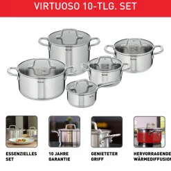 Virtuoso 10-tlg. Set E492SA|Tefal Best