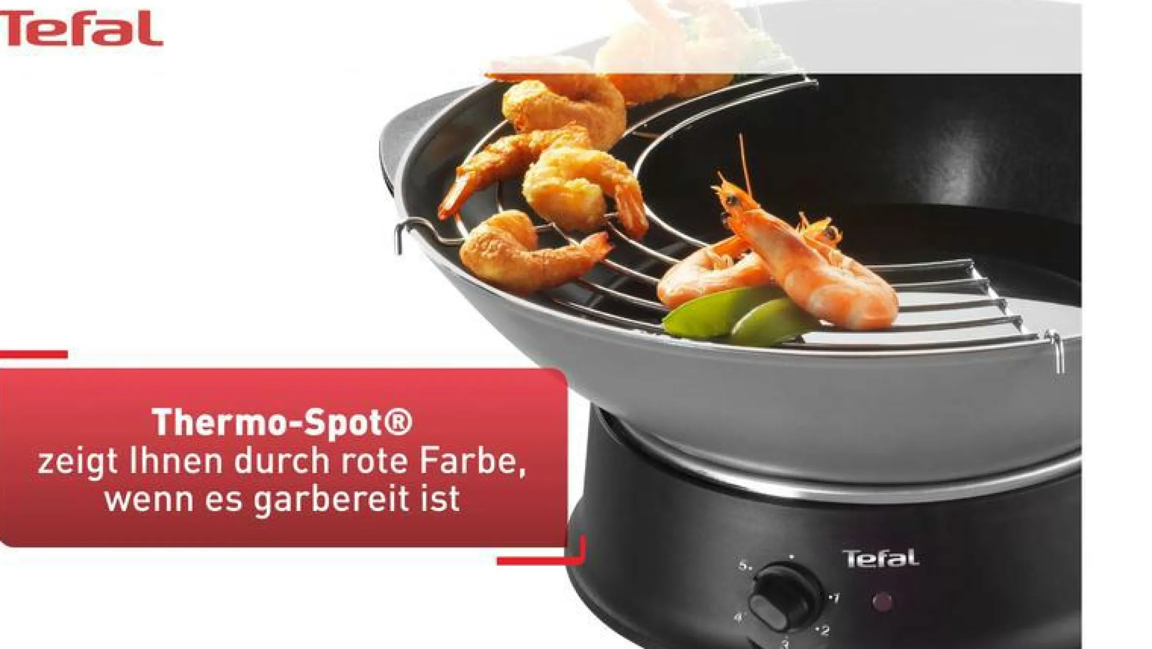Wok mit Glasdeckel WO3000|Tefal